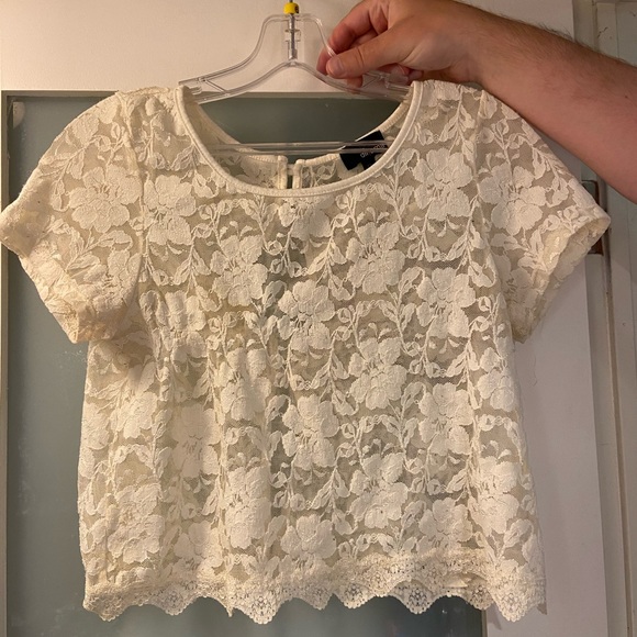 Aritzia Tops - Aritzia Lace Shirt - Small